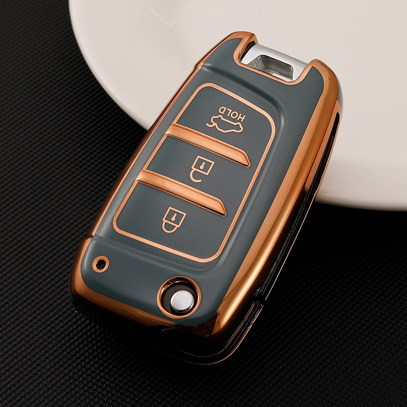 Soft TPU Key Case Cover For Hyundai(Key No.G)
