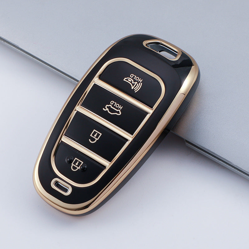Soft TPU Key Case Cover For Hyundai(Key No.M)