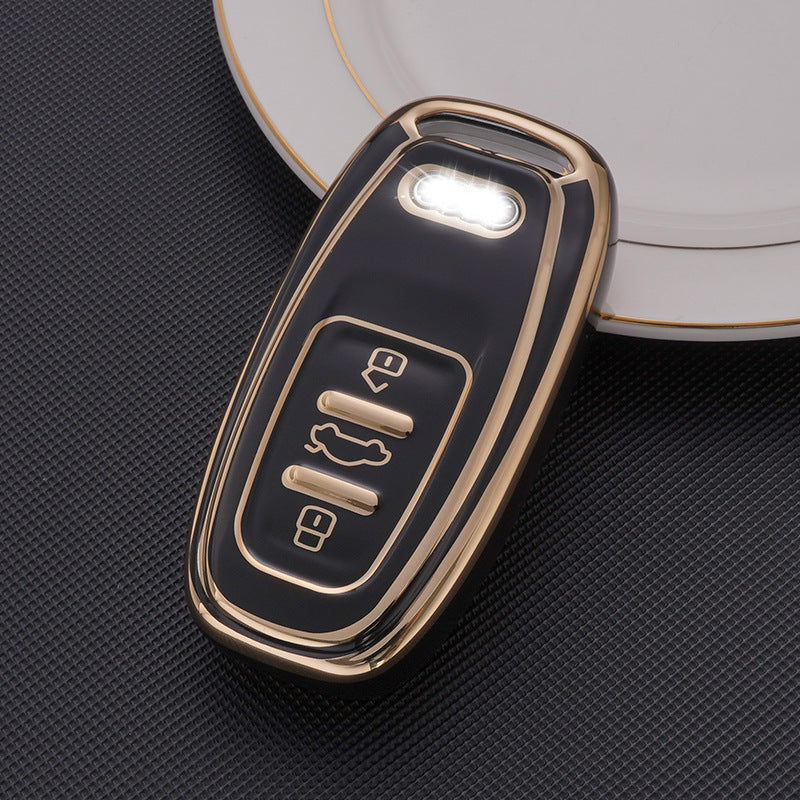 Soft TPU Key Case Cover For Audi(Key No.A)