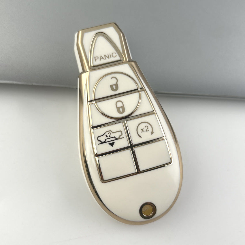 Soft TPU Key Case Cover For Jeep/Dodge/Chrysler(Key No.C)