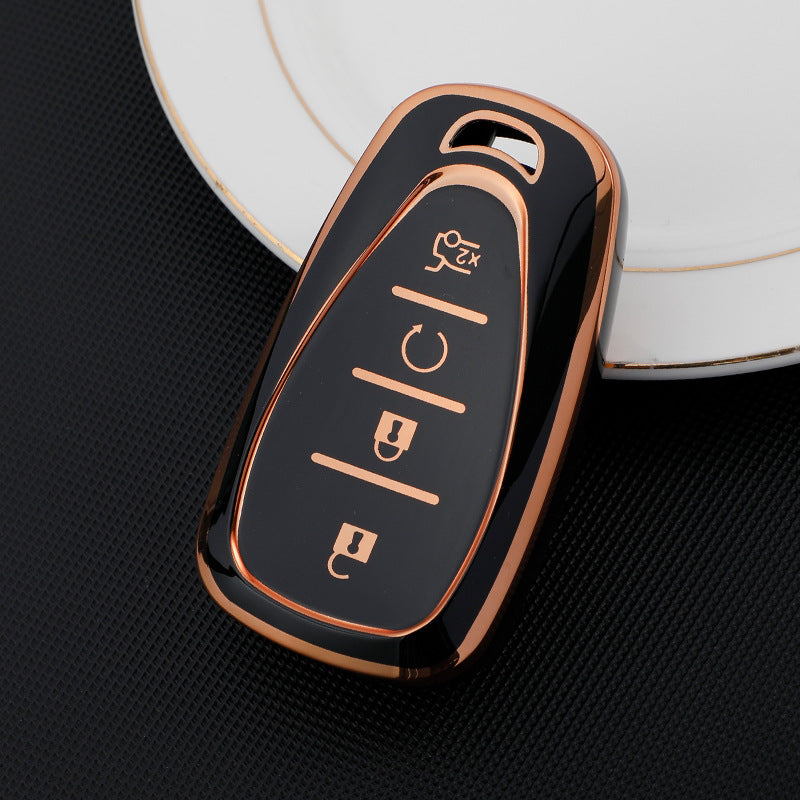 Soft TPU Key Case Cover For Chevrolet/Chevy/GMC(Key No.D)