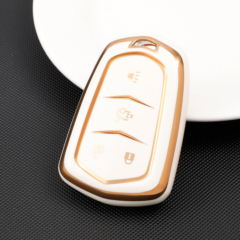 Soft TPU Key Case Cover For Cadillac(Key No.A)