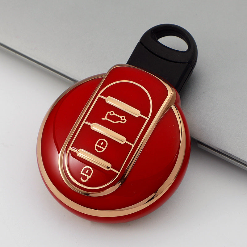 Soft TPU Key Case Cover For BMW Mini Copper(Key No.C)