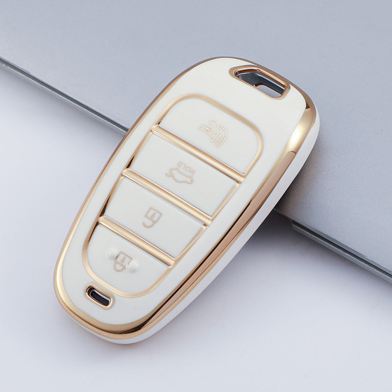 Soft TPU Key Case Cover For Hyundai(Key No.M)