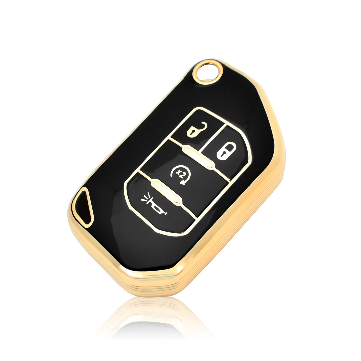 Soft TPU Key Case Cover For Jeep/Dodge/Chrysler(Key No.B)