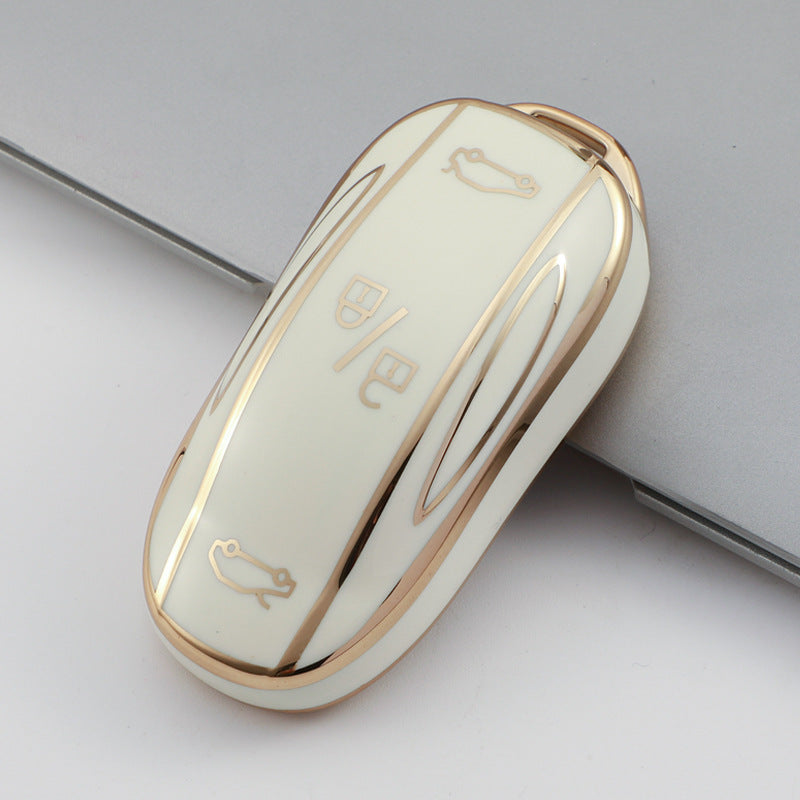 Soft TPU Key Case Cover For Tesla(Key No.B)