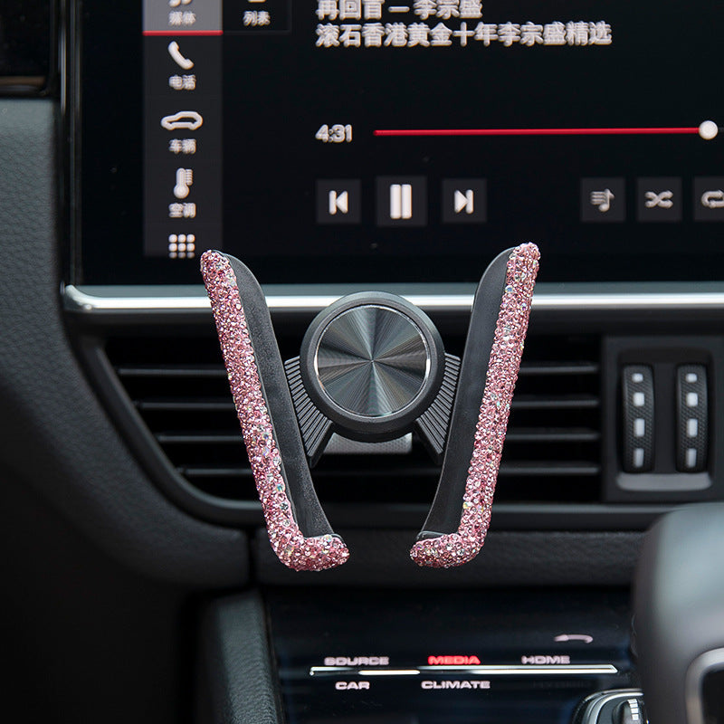 Bling Air Vent Bling Cellphone Holder with Plug clip