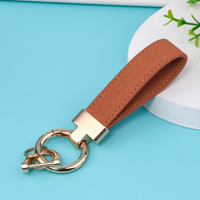 Leather Strap Metal Keychains(Item No.:LK008)