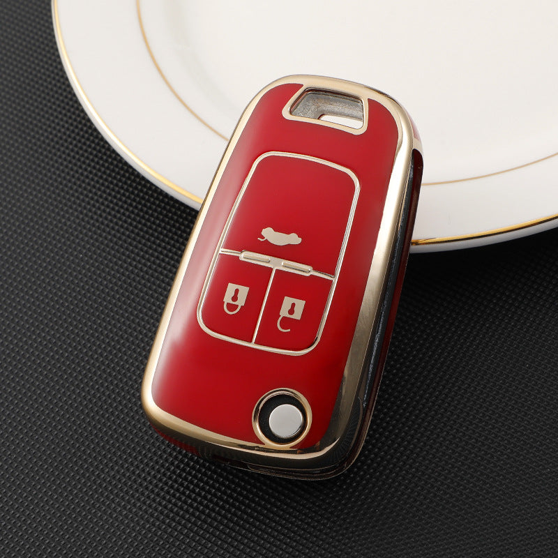 Soft TPU Key Case Cover For Chevrolet/Chevy/GMC/Buick(Key No.A)