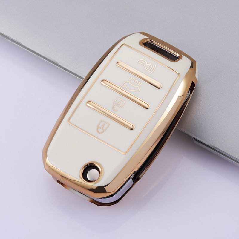 Soft TPU Key Case Cover For Kia(Key No.F)