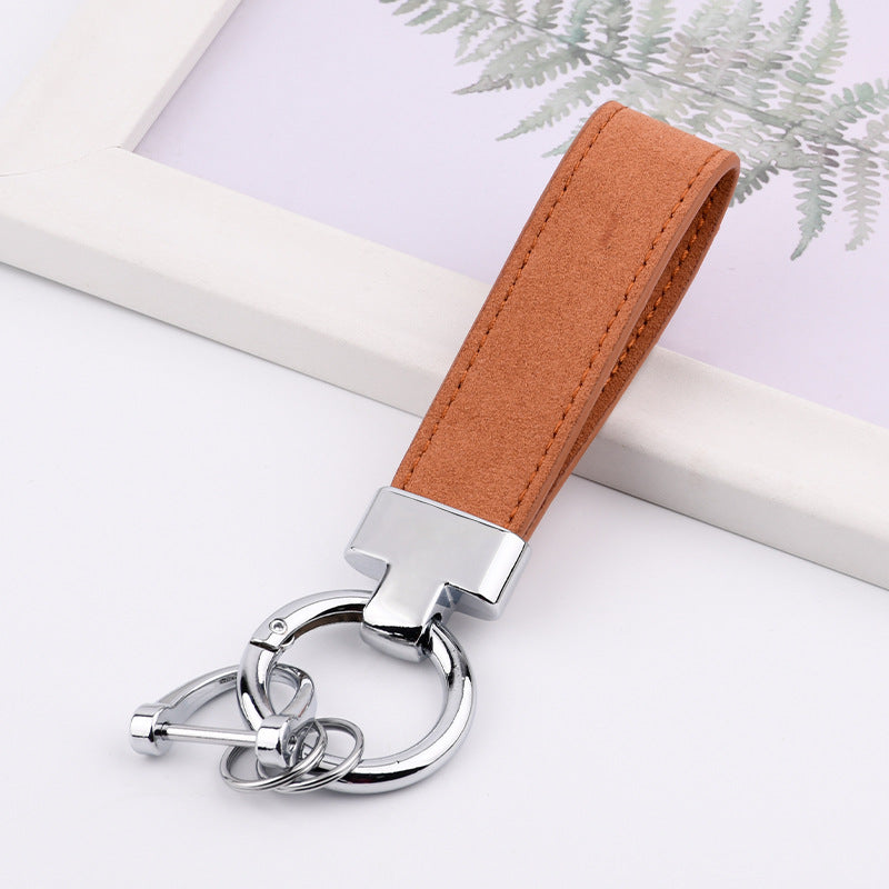 Leather Strap Metal Keychains(Item No.:LK008)