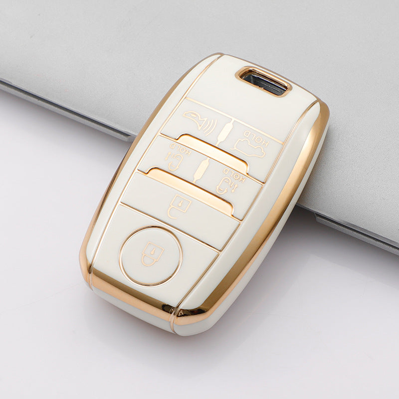 Soft TPU Key Case Cover For Kia(Key No.D)