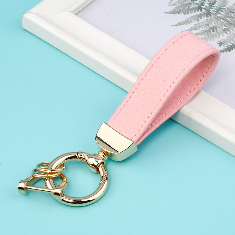 Leather Strap Metal Keychains for Car Key(Item No.: LK005)