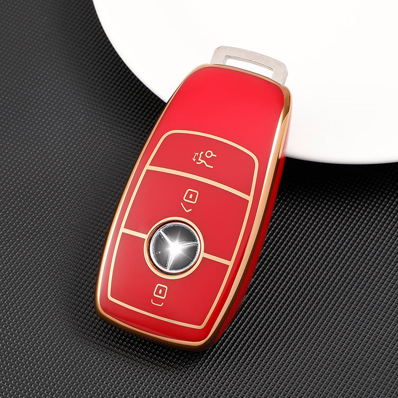 Soft TPU Key Case Cover For Mercedes-Benz A, C, E, S, CLA, CLS, GLA, GLB, GLC, GLE, GLS, G Glass 2017-2022