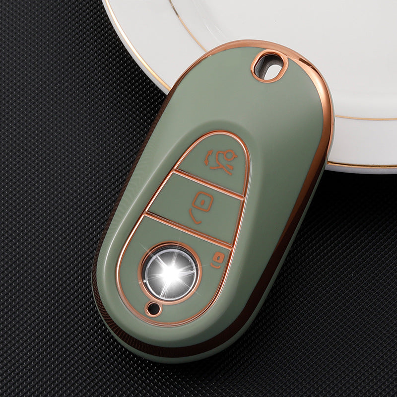 Soft TPU Key Case Cover For Mercedes-Benz New C-Class C260L/C200/S400/450/Maybach S480