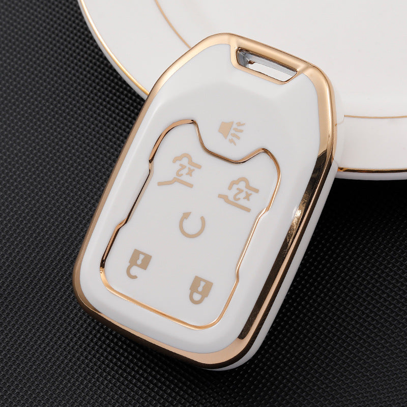 Soft TPU Key Case Cover For Chevrolet/Chevy/GMC(Key No.L-Fit L4/L5)