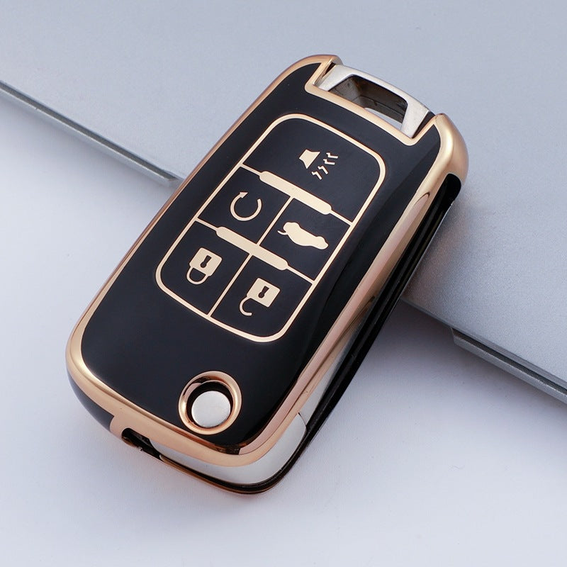 Soft TPU Key Case Cover For Chevrolet/Chevy/GMC/Buick(Key No.C)