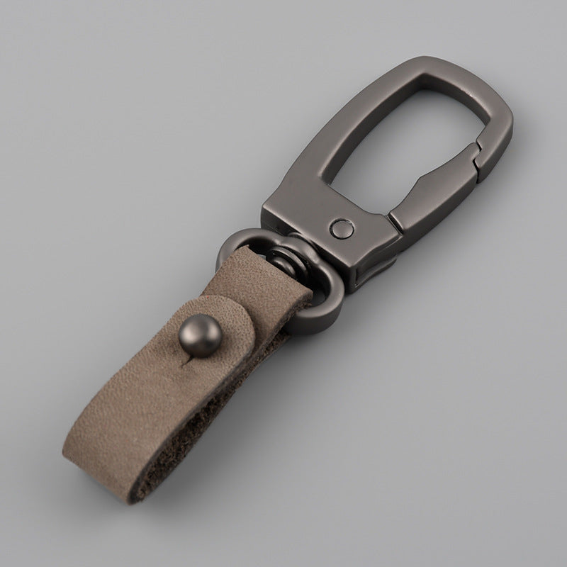First Layer Cow Leather Strap Metal Keychains for Car Key(Item No.: LK003)