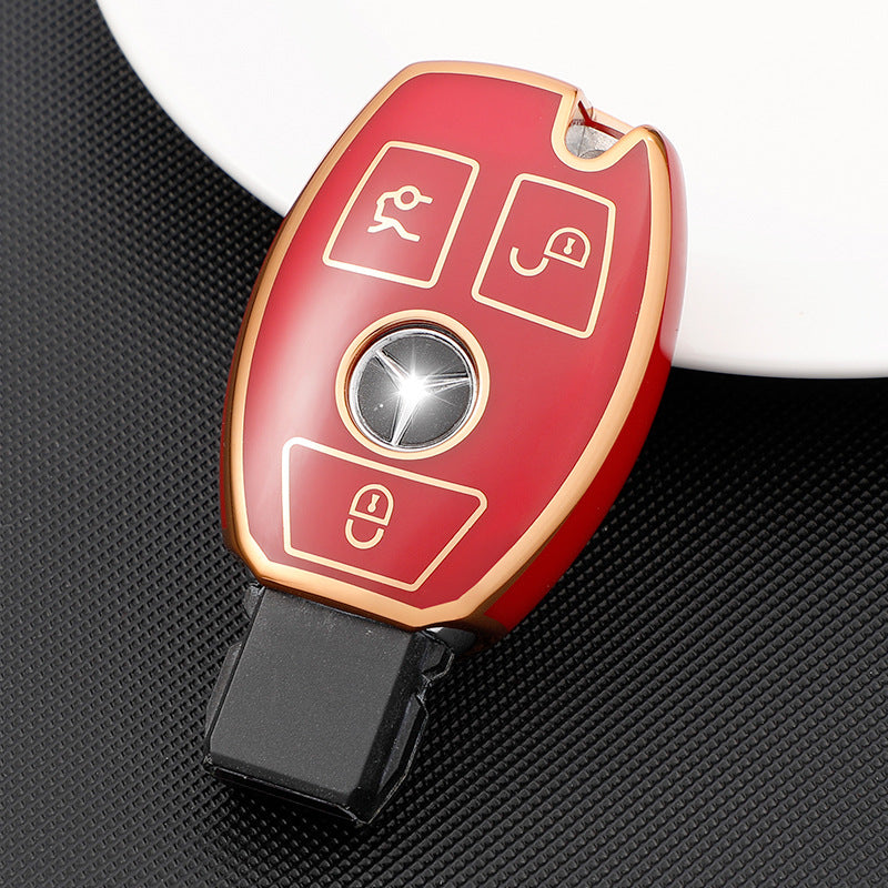 Soft TPU Key Case Cover For Mercedes-Benz GLC200 / GLC260 / GLC300 / C200L / GLC260 / GLA200 / C180L / G300 / G350 / GLE320 / GLC / GLS / AMG / A B C S V GL ML Class