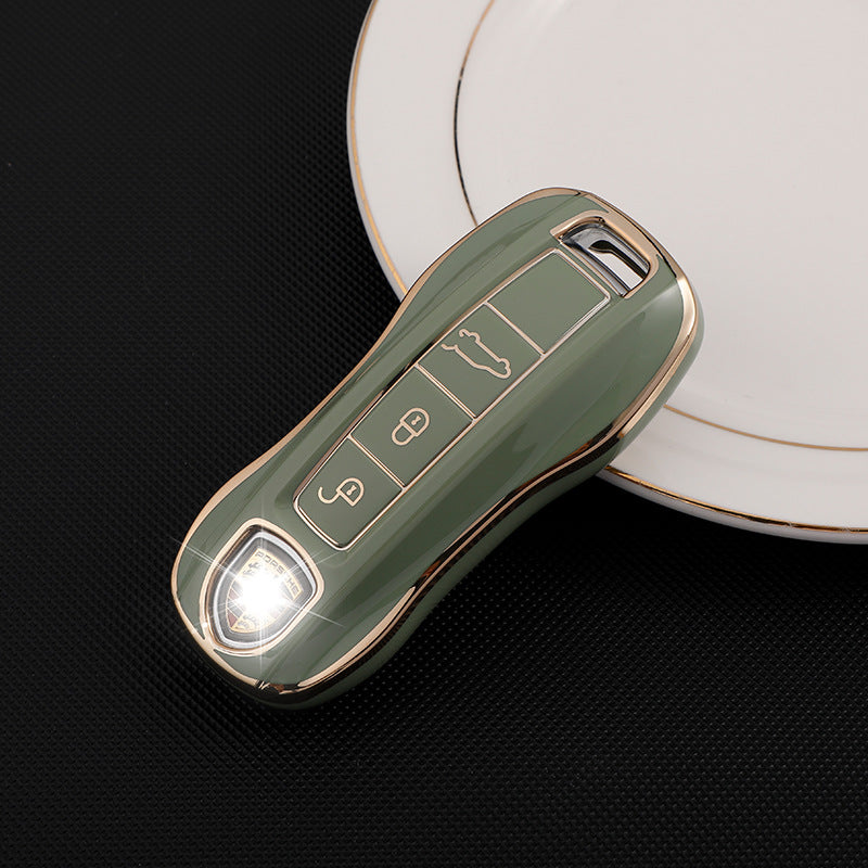 Soft TPU Key Case Cover For Porsche(Key No.A)