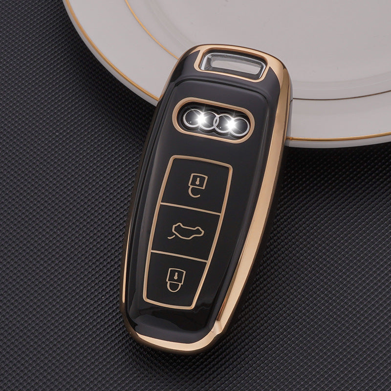 Soft TPU Key Case Cover For Audi(Key No.D)