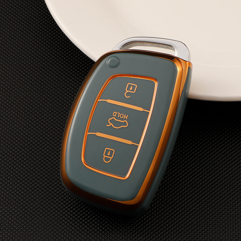 Soft TPU Key Case Cover For Hyundai(Key No.B)