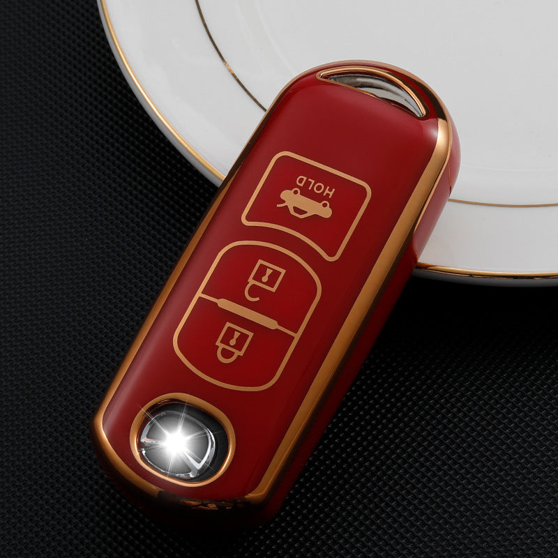 Soft TPU Key Case Cover For Mazda(Key No.A3+A4)