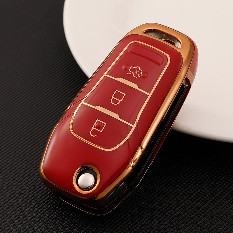 Soft TPU Key Case Cover For Ford(Key No.G)