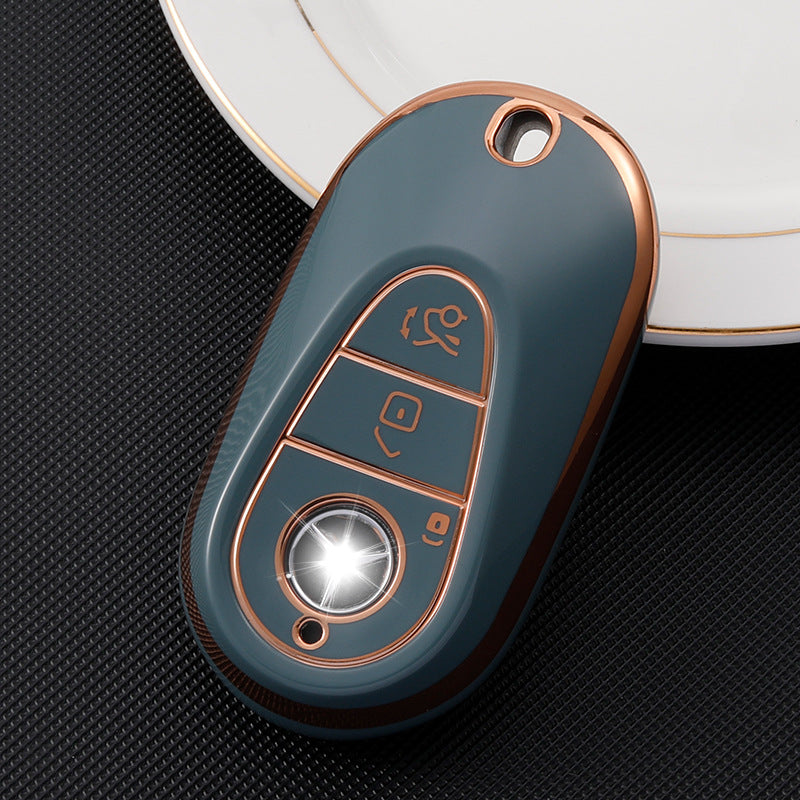 Soft TPU Key Case Cover For Mercedes-Benz New C-Class C260L/C200/S400/450/Maybach S480