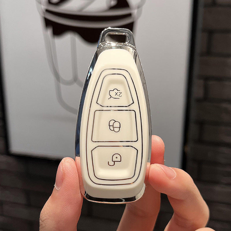 Soft TPU Key Case Cover For Ford(Key No.L)