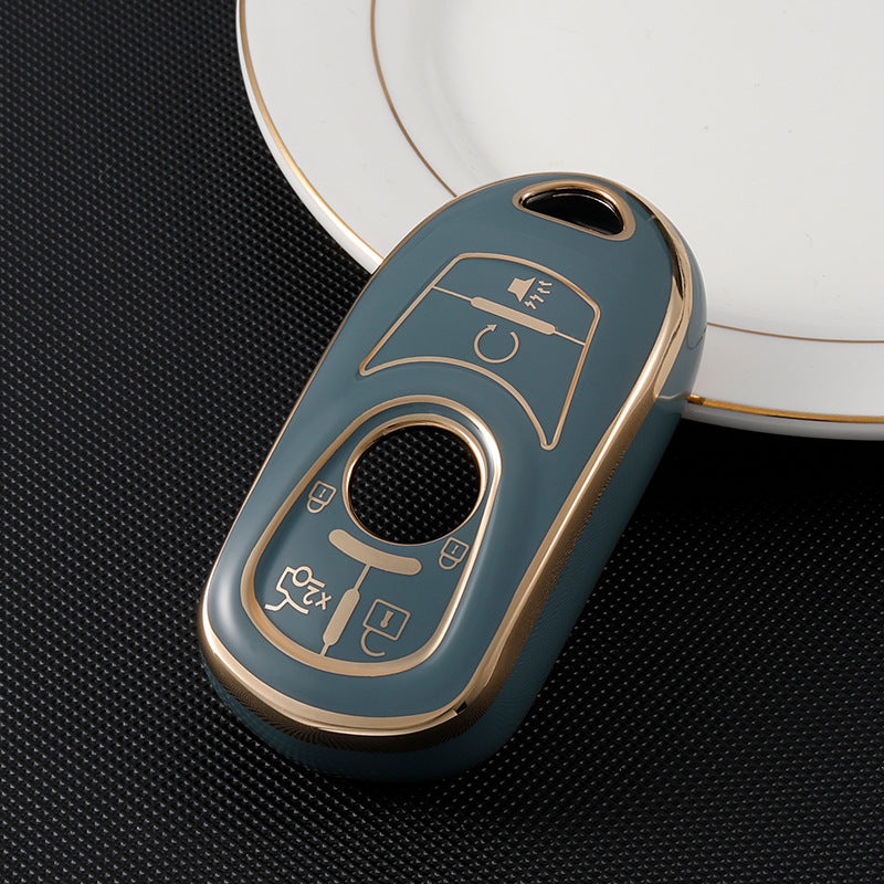 Soft TPU Key Case Cover For Buick(Key No.F)