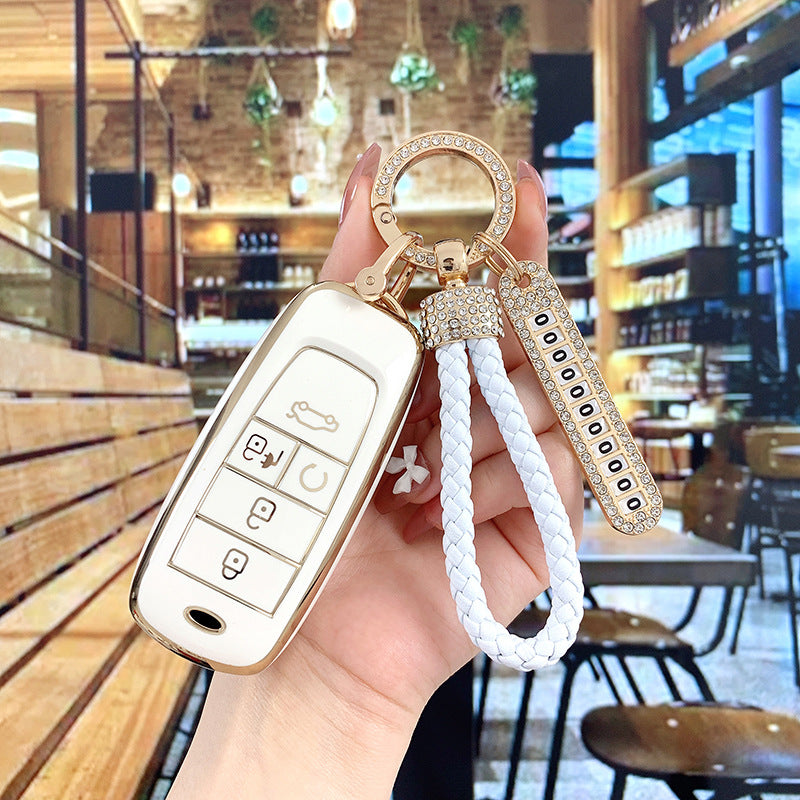 Soft TPU Key Case Cover For Mitsubishi(Key No.B)