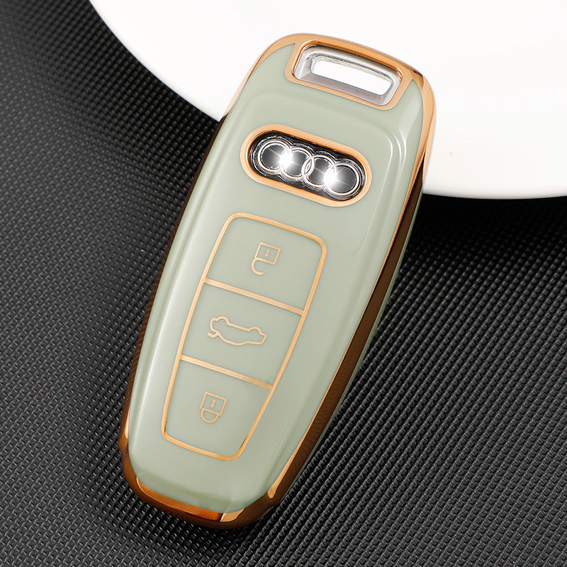 Soft TPU Key Case Cover For Audi(Key No.D)