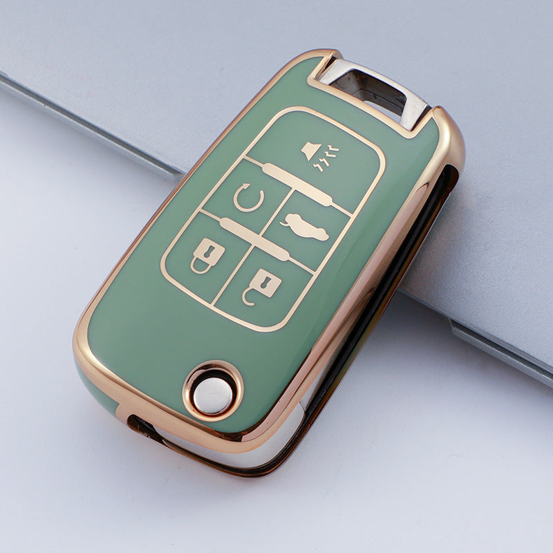 Soft TPU Key Case Cover For Chevrolet/Chevy/GMC/Buick(Key No.C)