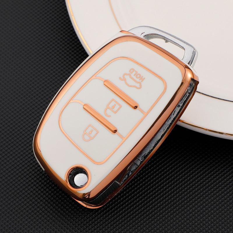Soft TPU Key Case Cover For Hyundai(Key No.D)