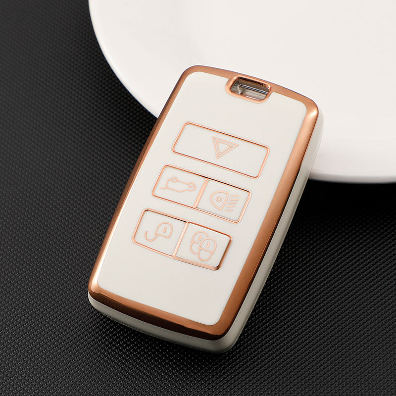 Soft TPU Key Case Cover For LandRover/Jaguar/RangRover(Key No.B)