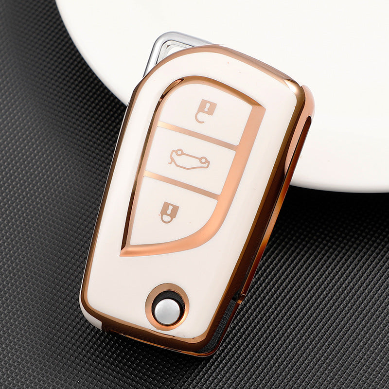 Soft TPU Key Case Cover For Toyota(Key No.D)