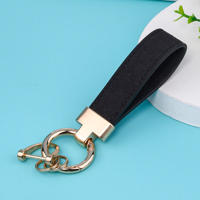 Leather Strap Metal Keychains(Item No.:LK008)