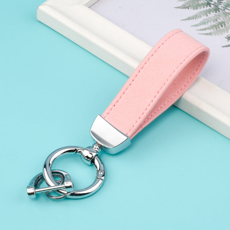 Leather Strap Metal Keychains for Car Key(Item No.: LK005)