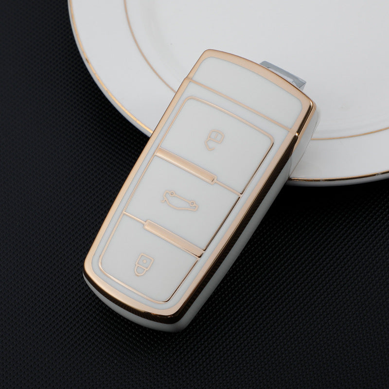 Soft TPU Key Case Cover For Volkswagen(Key No.H)