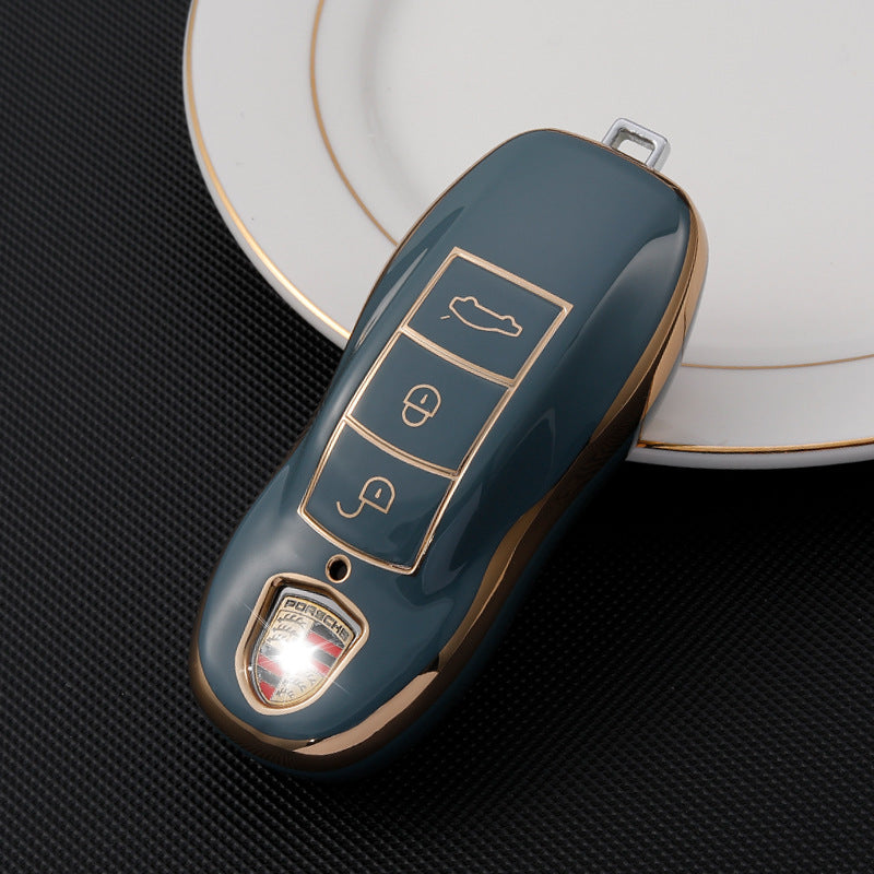 Soft TPU Key Case Cover For Porsche(Key No.B)