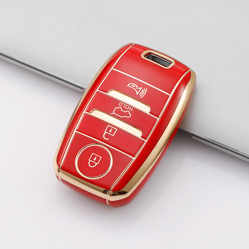 Soft TPU Key Case Cover For Kia(Key No.B)