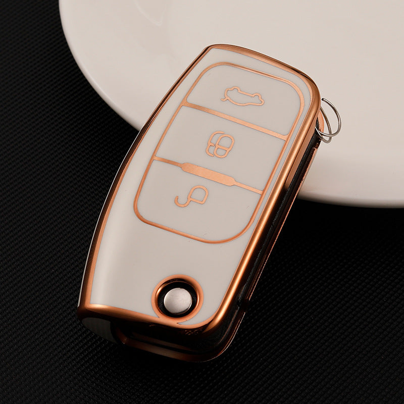 Soft TPU Key Case Cover For Ford(Key No.H)