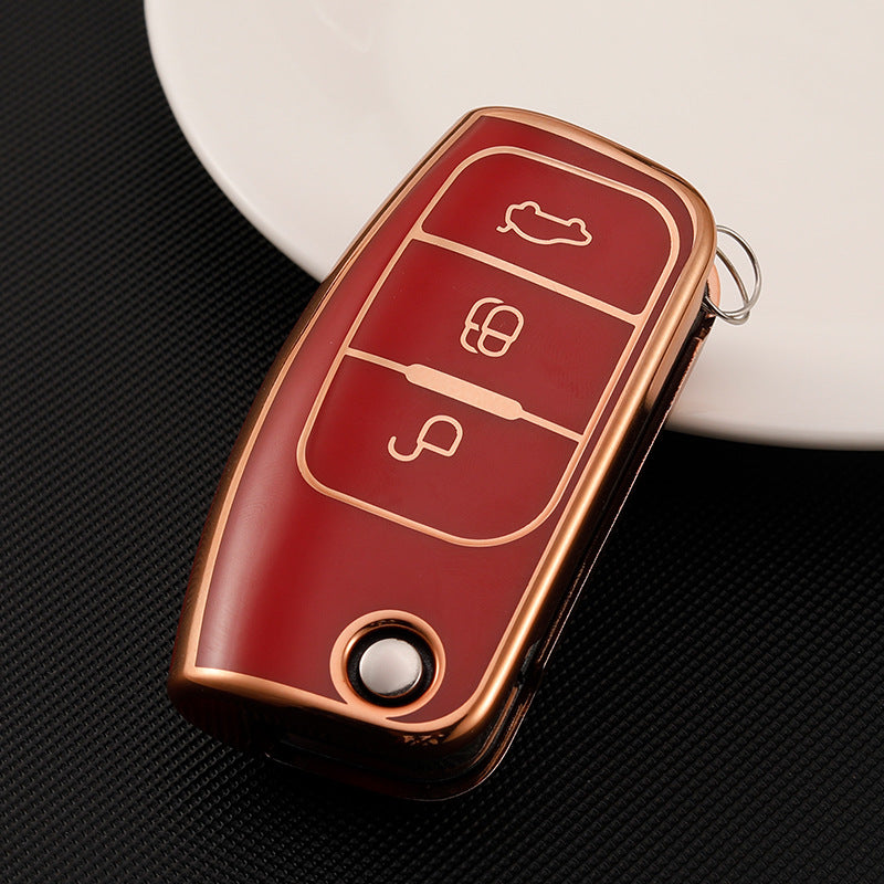 Soft TPU Key Case Cover For Ford(Key No.H)