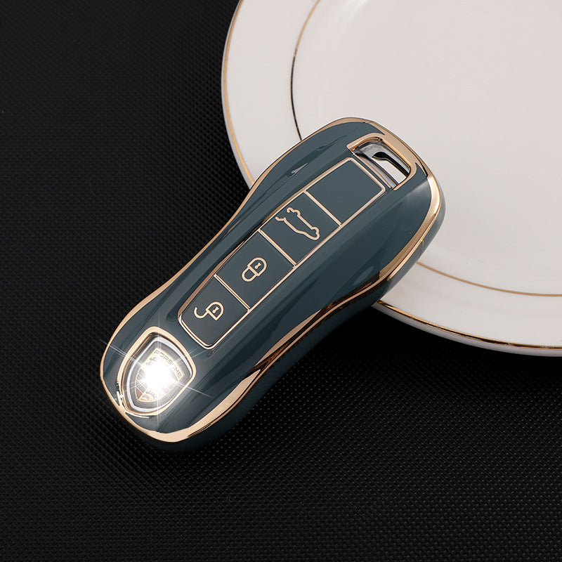 Soft TPU Key Case Cover For Porsche(Key No.A)