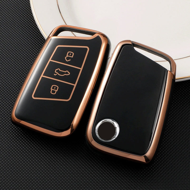 Soft TPU Key Case Cover For Volkswagen(Key No.E)