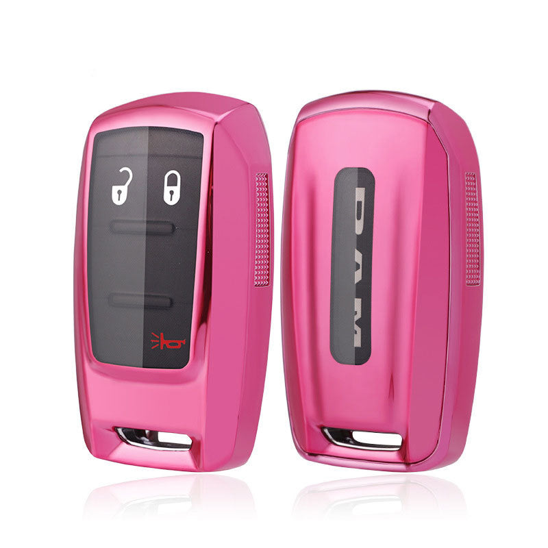 Soft TPU Key Case Cover For Jeep/Dodge/Chrysler(Key No.F)