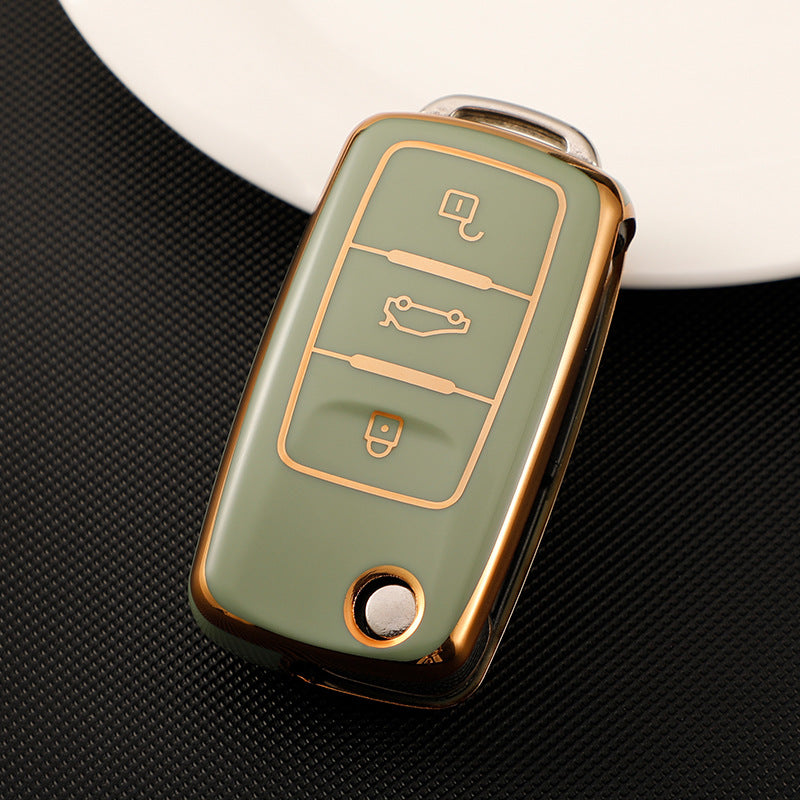 Soft TPU Key Case Cover For Volkswagen(Key No.B)