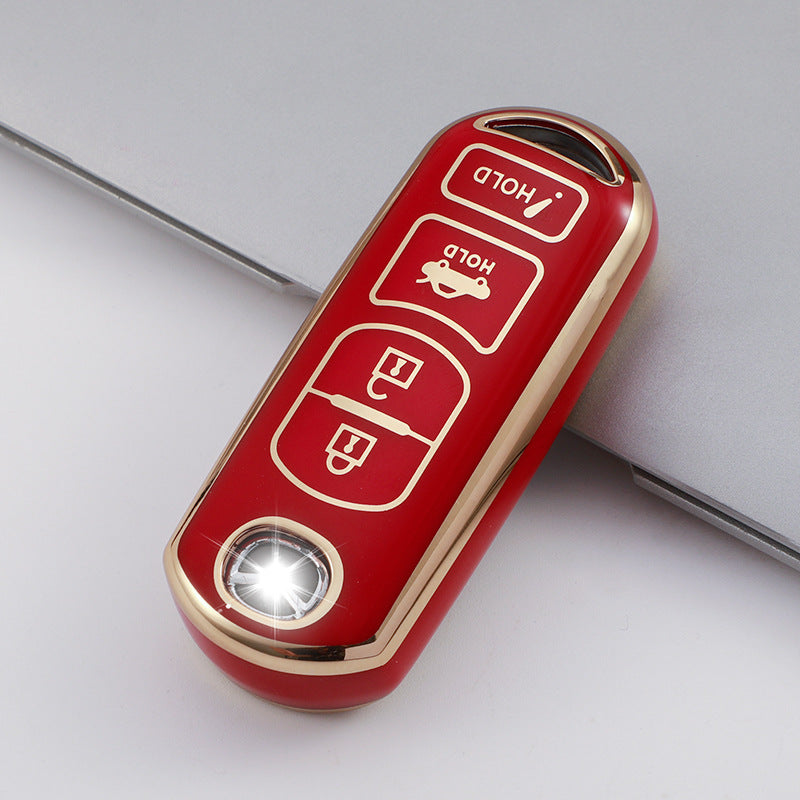 Soft TPU Key Case Cover For Mazda(Key No.A1)