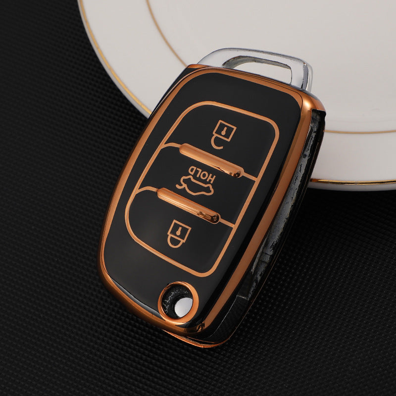 Soft TPU Key Case Cover For Hyundai(Key No.E)